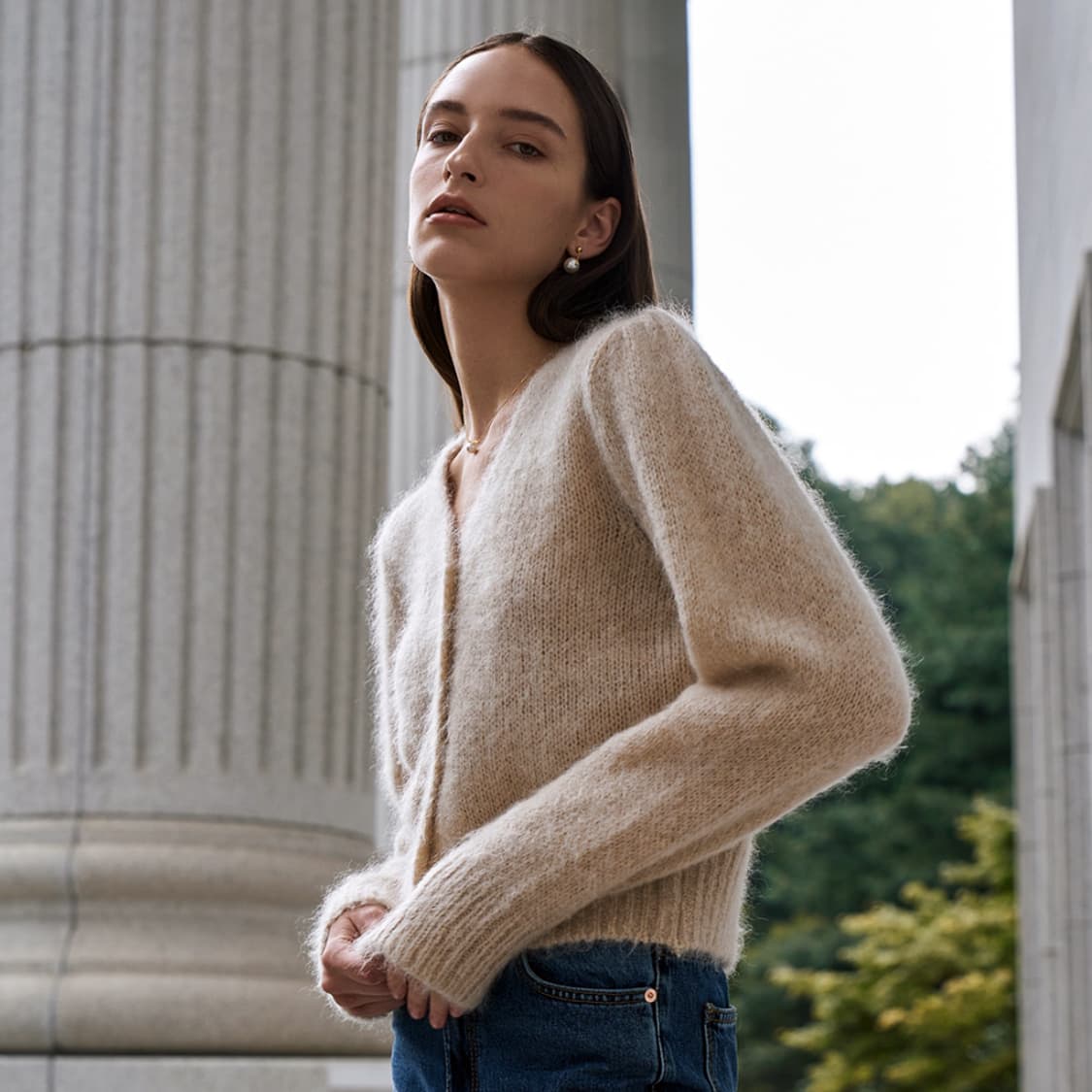 안젤로비안코(angelo bianco) 아무르 니트가디건  새상품  상품이미지3