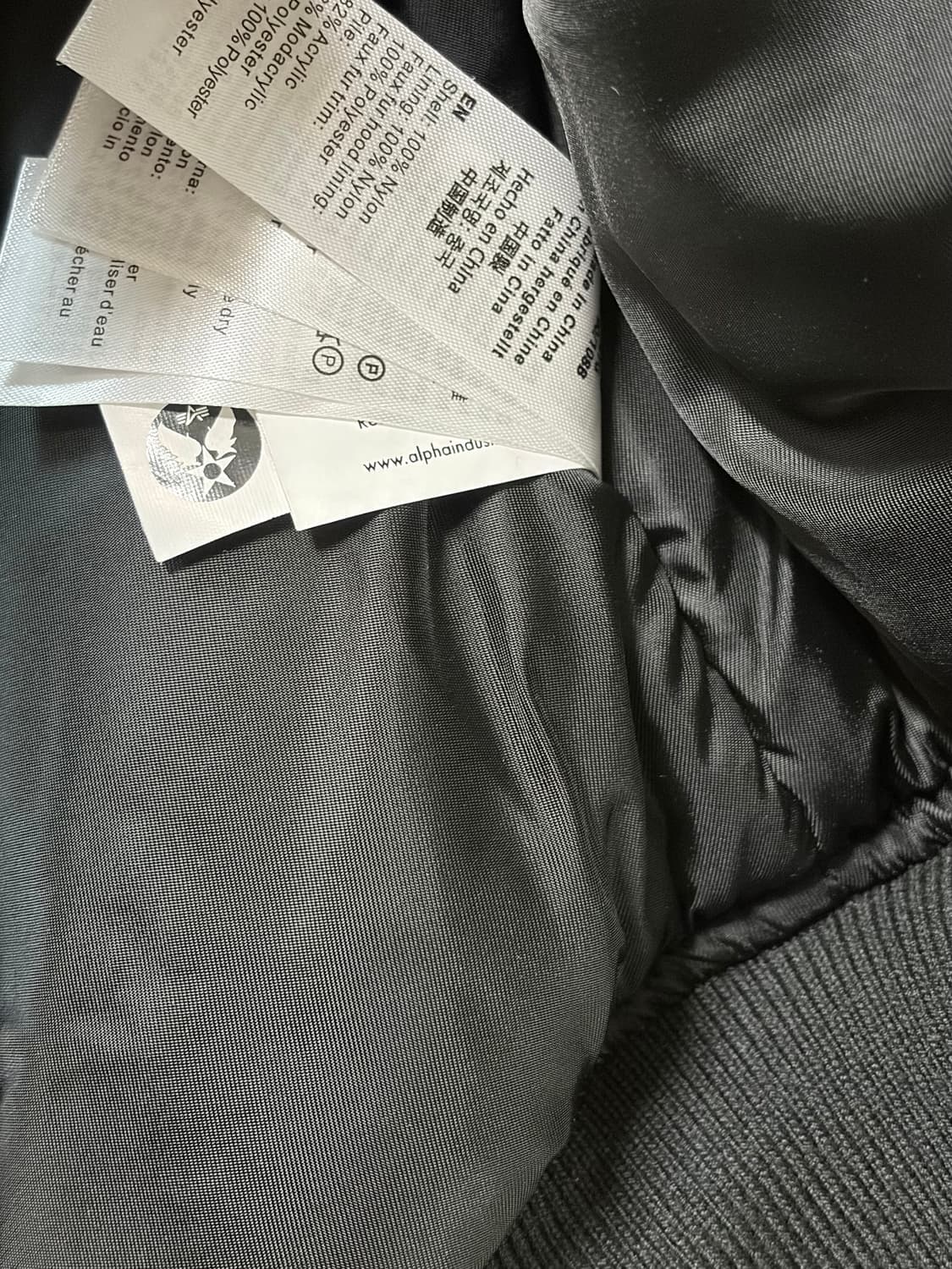 알파인더스트리 N-2B  블랙 XXL 상품이미지6