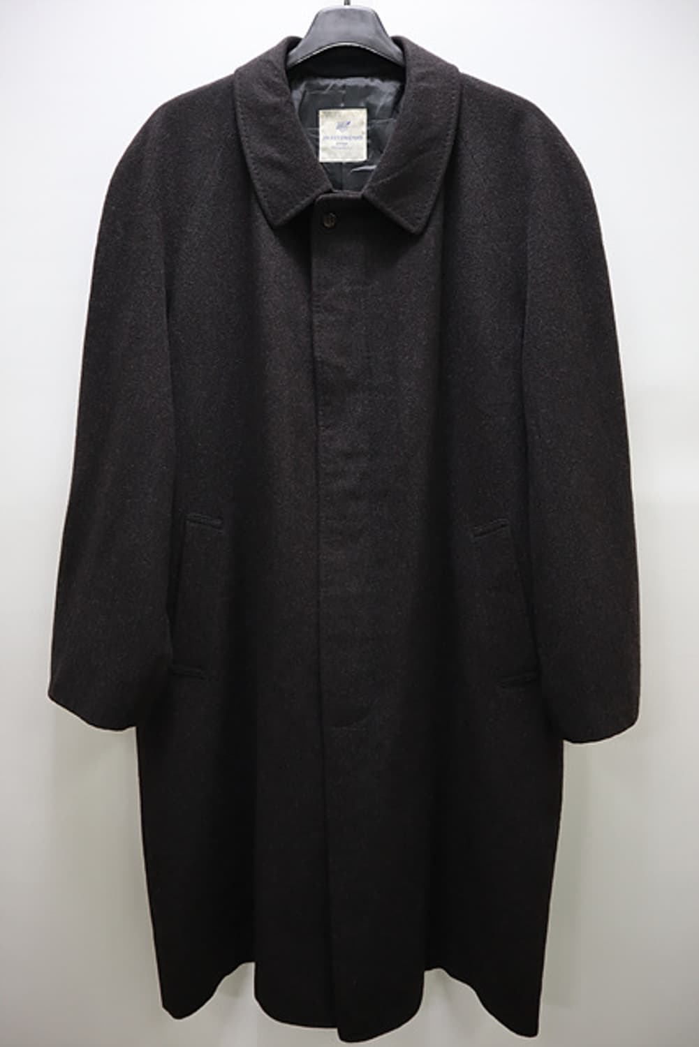 히키프리맨 제냐원단 캐시미어 롱 코트 단추형 상품이미지1