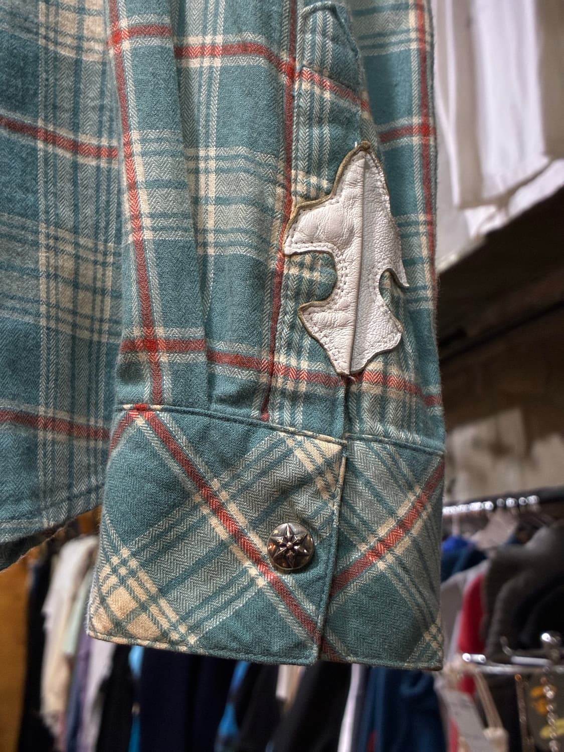 00s Chrome Hearts 크롬하츠 스타 버클 웨스턴 셔츠 상품이미지5