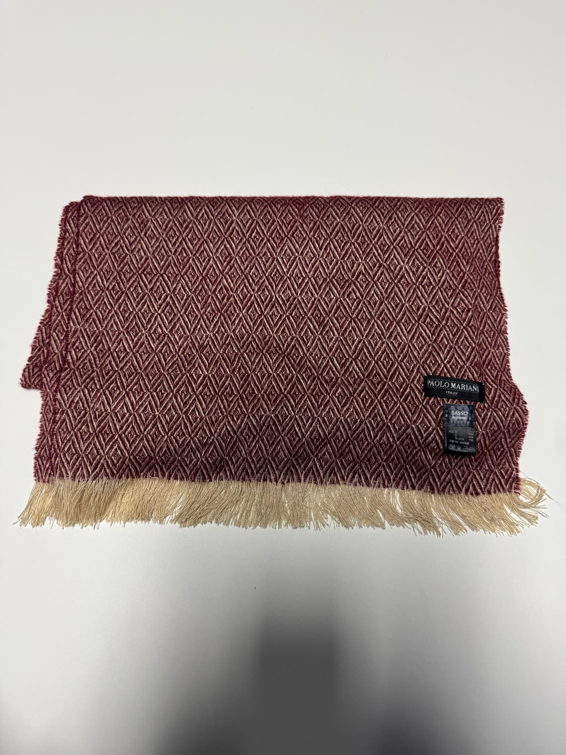 PAOLO MARIANI 이태리 캐시미어 패턴 머플러 상품이미지1