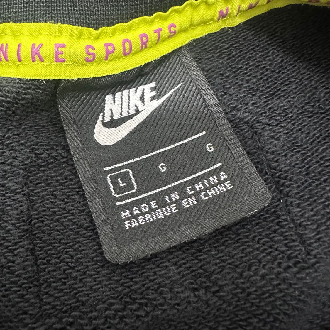 NIKE 나이키 여성 크롭 맨투맨 블랙 L 상품이미지3