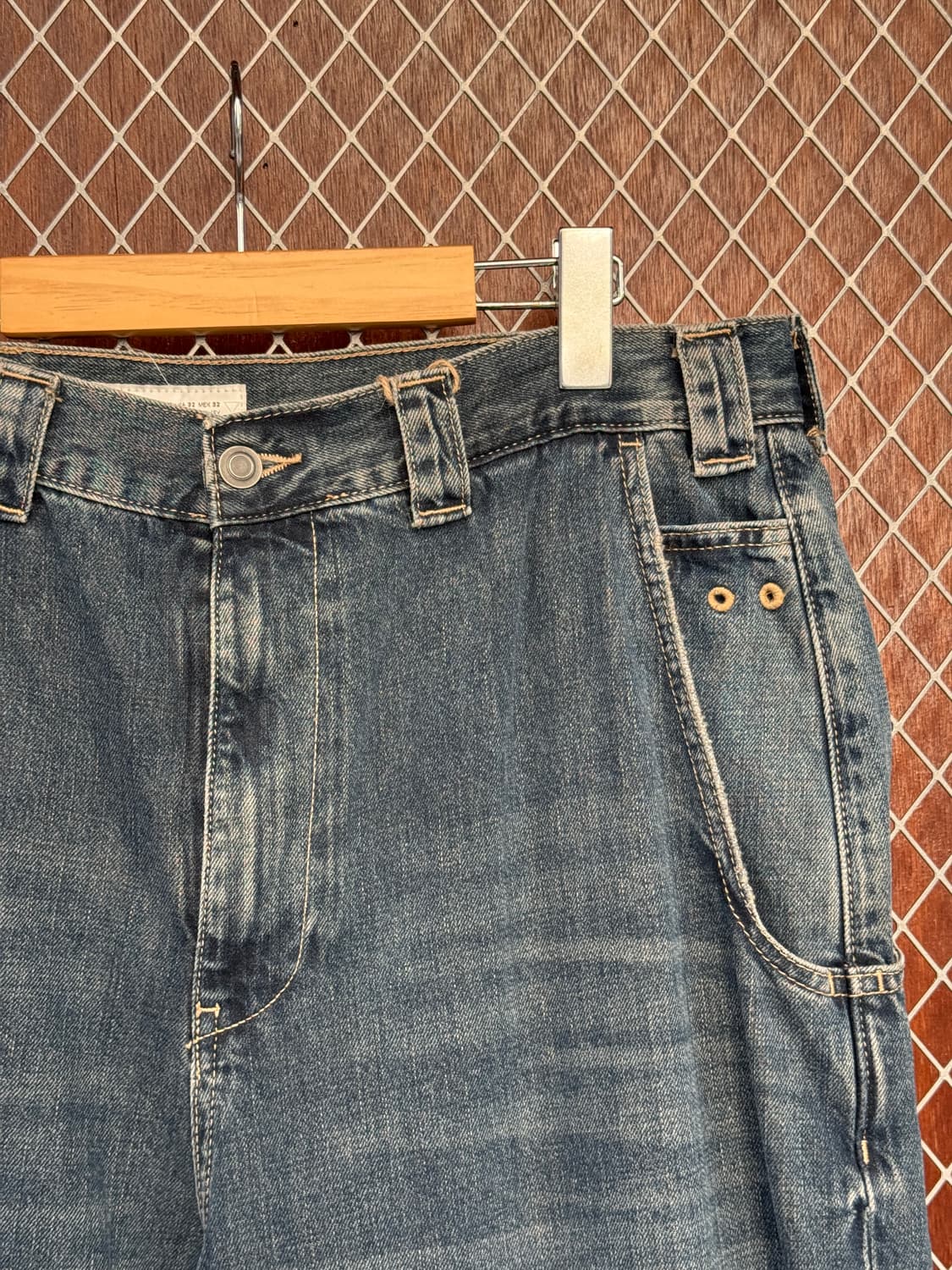 자라 플레어핏 바이커진 와이드 데님팬츠 34 상품이미지4