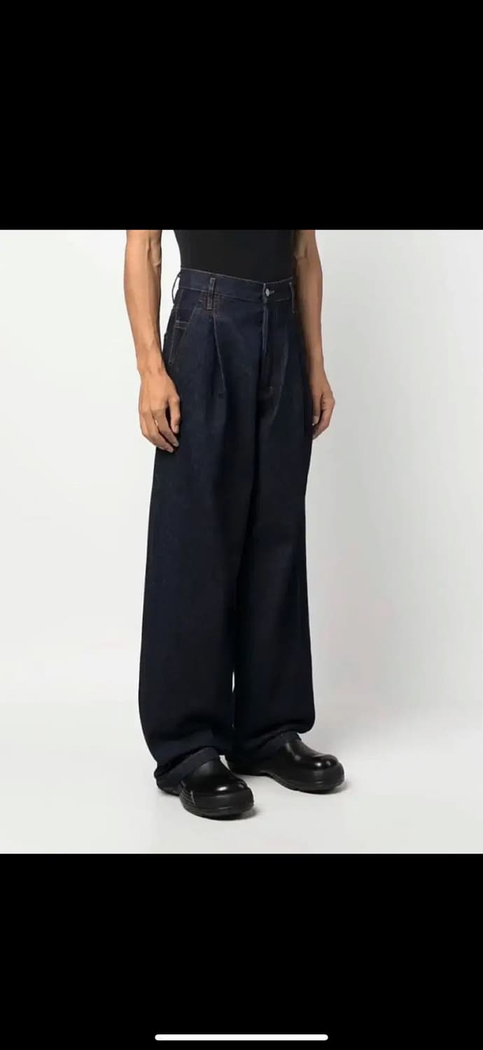 드리스반노튼 와이드 핀턱 데님 드리스반노튼데님 상품이미지1