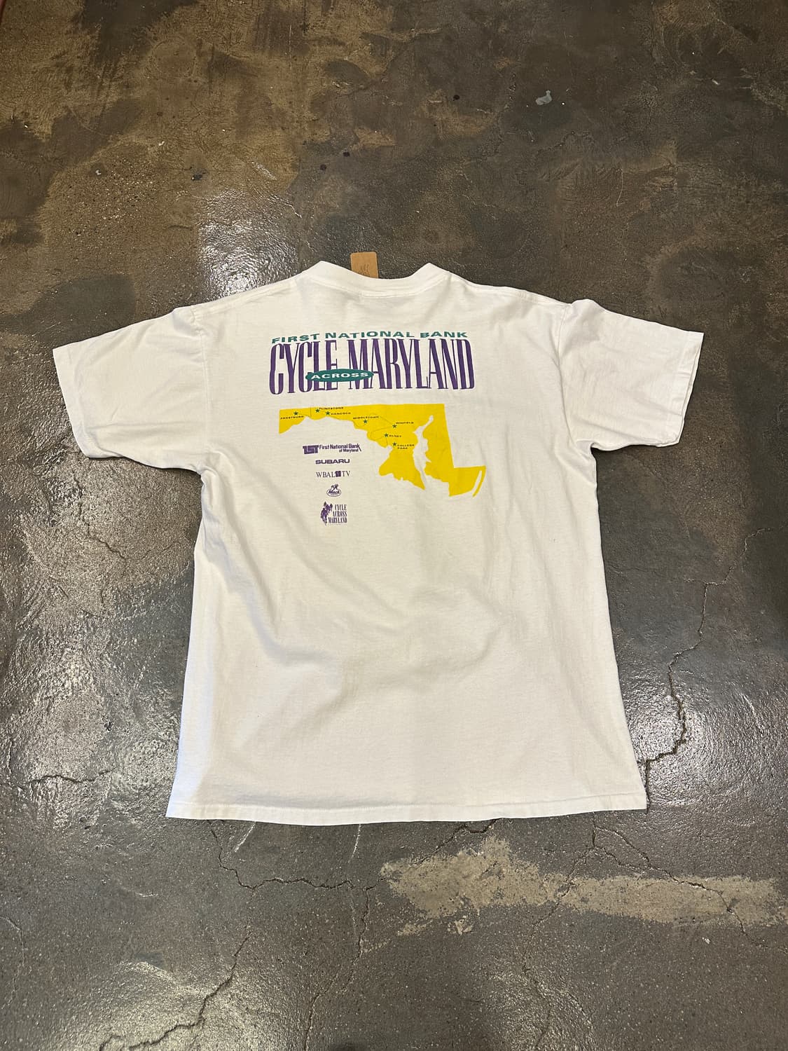 90s ONEITA Made in USA 싱글스티치 사이클 티셔츠 XL 상품이미지2