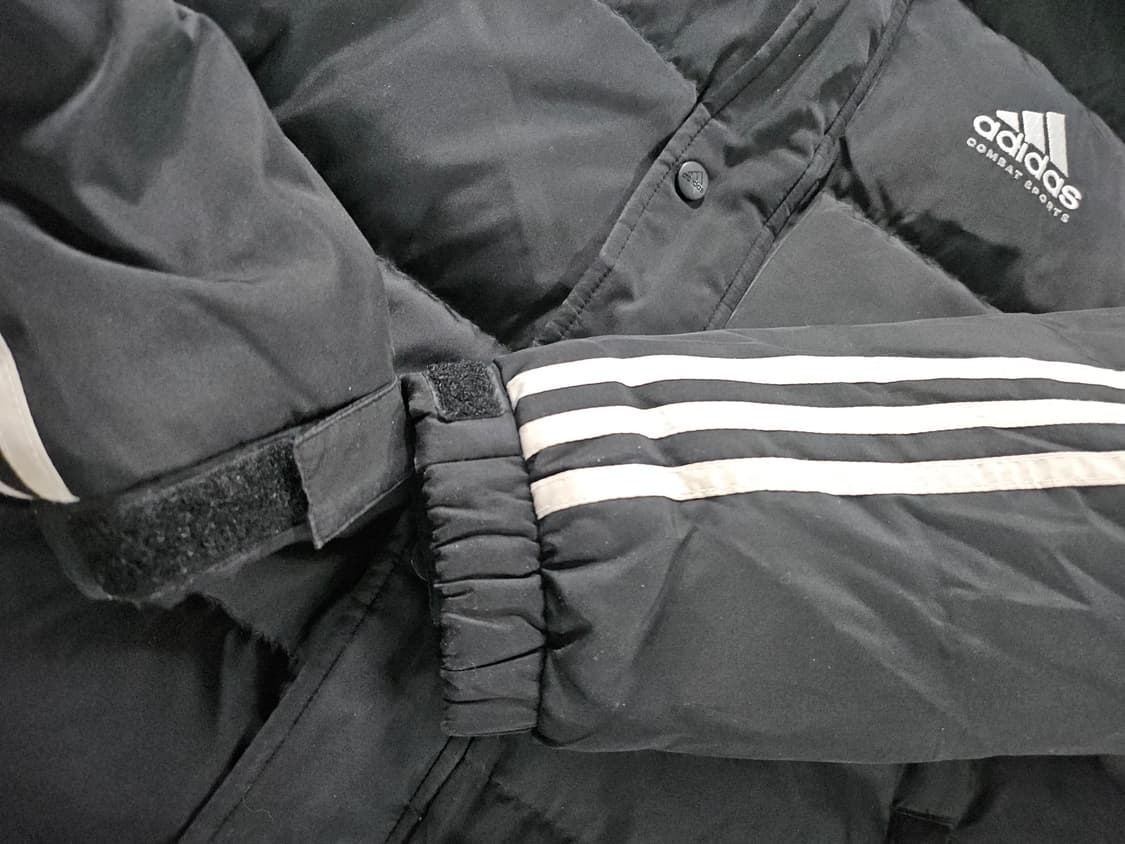 아디다스 3선 롱패딩 블랙 상품이미지3