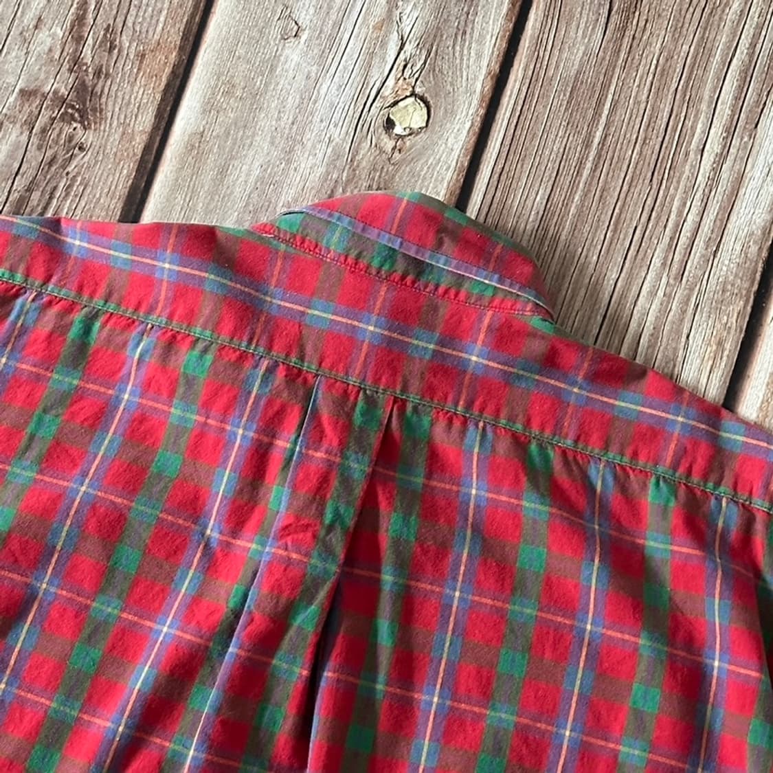 폴로랄프로렌 마드라스 체크 버튼 다운 반팔 셔츠 L사이즈 상품이미지8