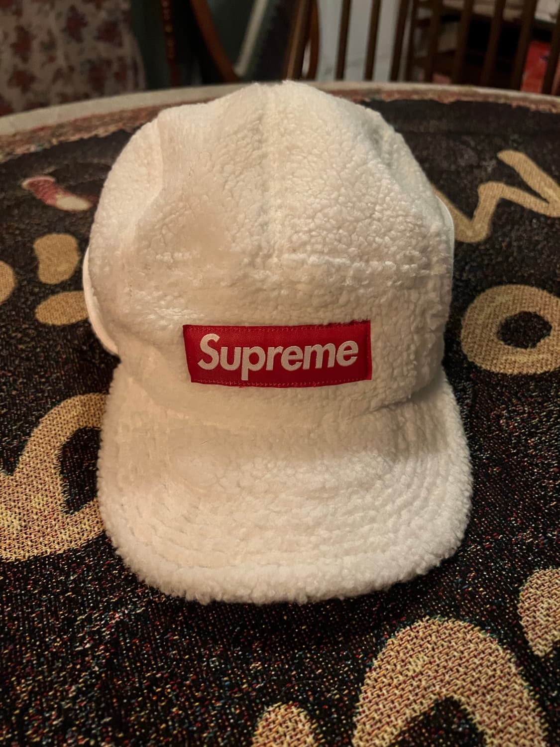 [M/L] 슈프림 딥 파일 이어플랩 캠프캡 화이트 - 20FW 상품이미지2