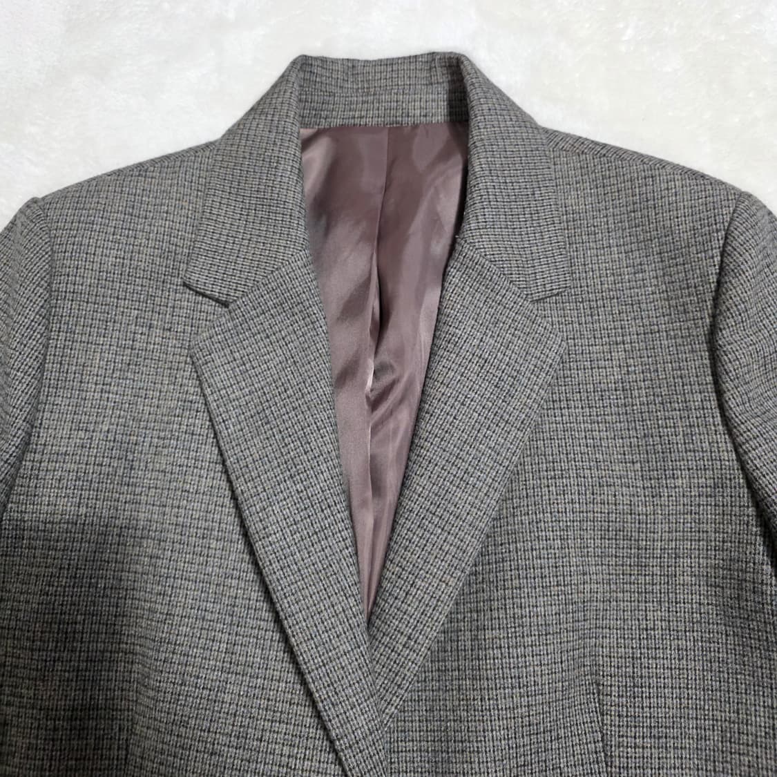 (95)여성 탑텐 울 블랜드 체크 자켓 상품이미지2