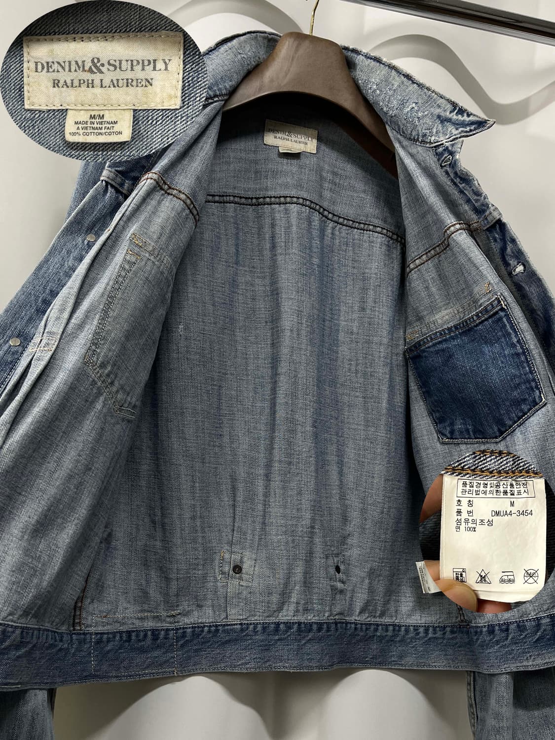 폴로 랄프로린 2type 신치백 데님 트러커 자켓 상품이미지3