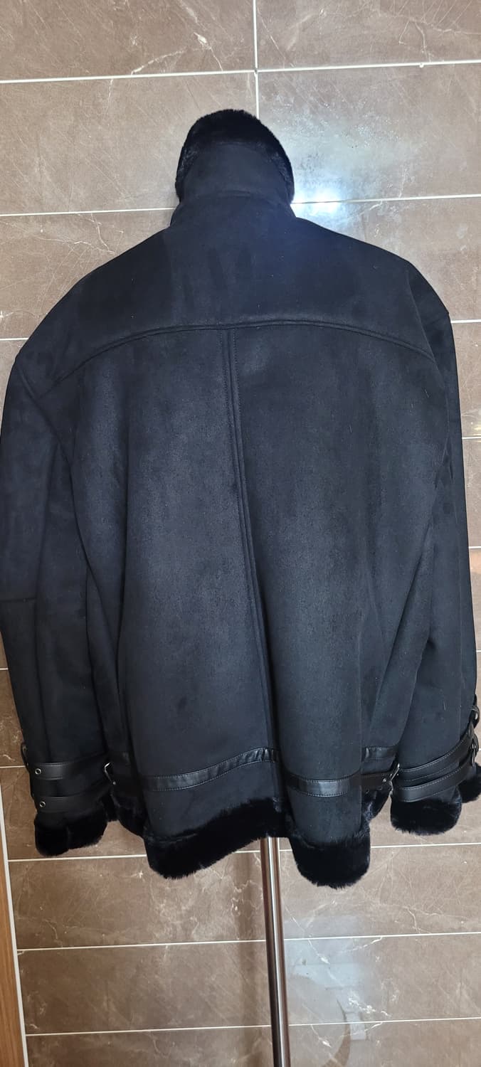 (남성4xl사이즈) 블랙 무스탕 상품이미지5