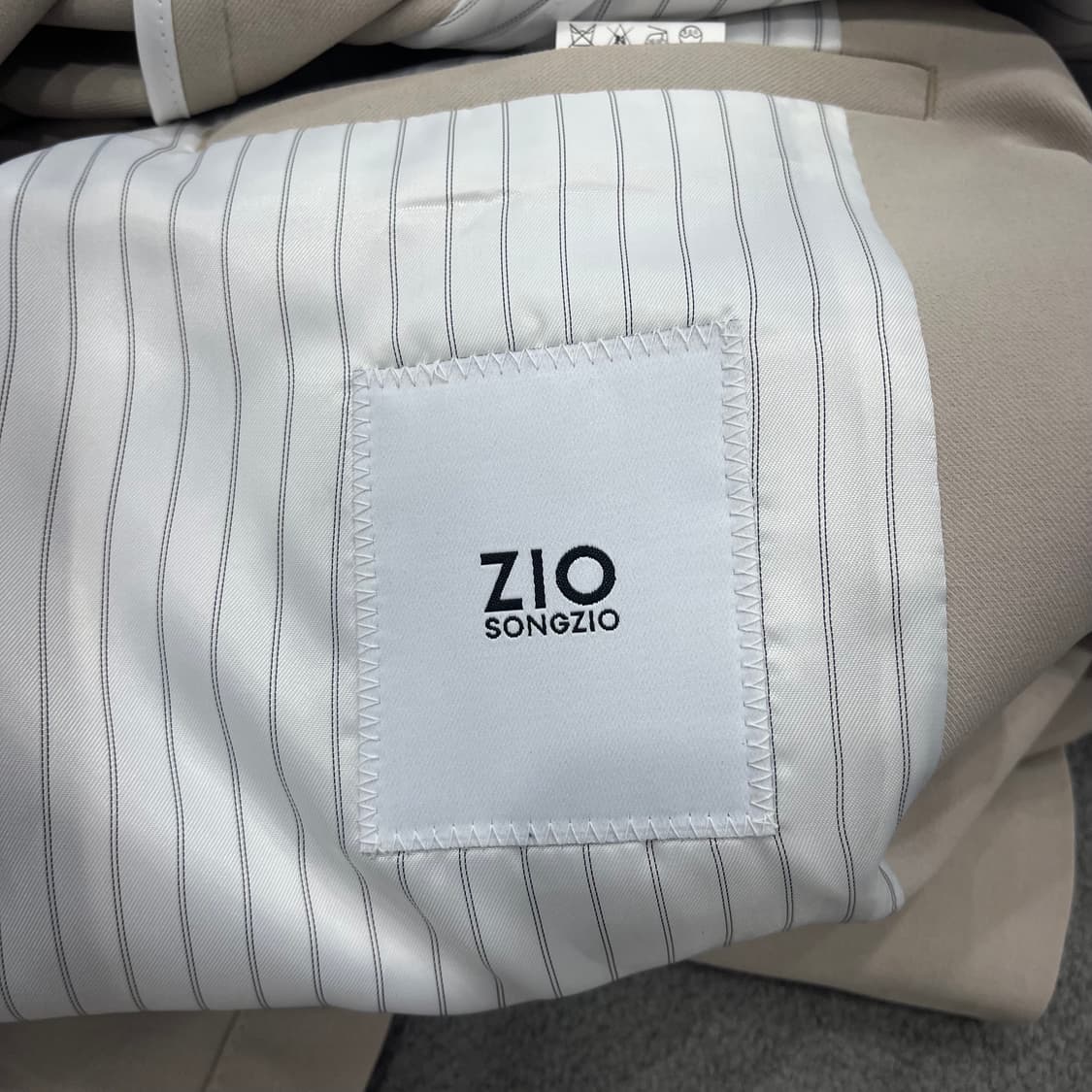 105 송지오 베이지 블레이저 자켓 상품이미지5