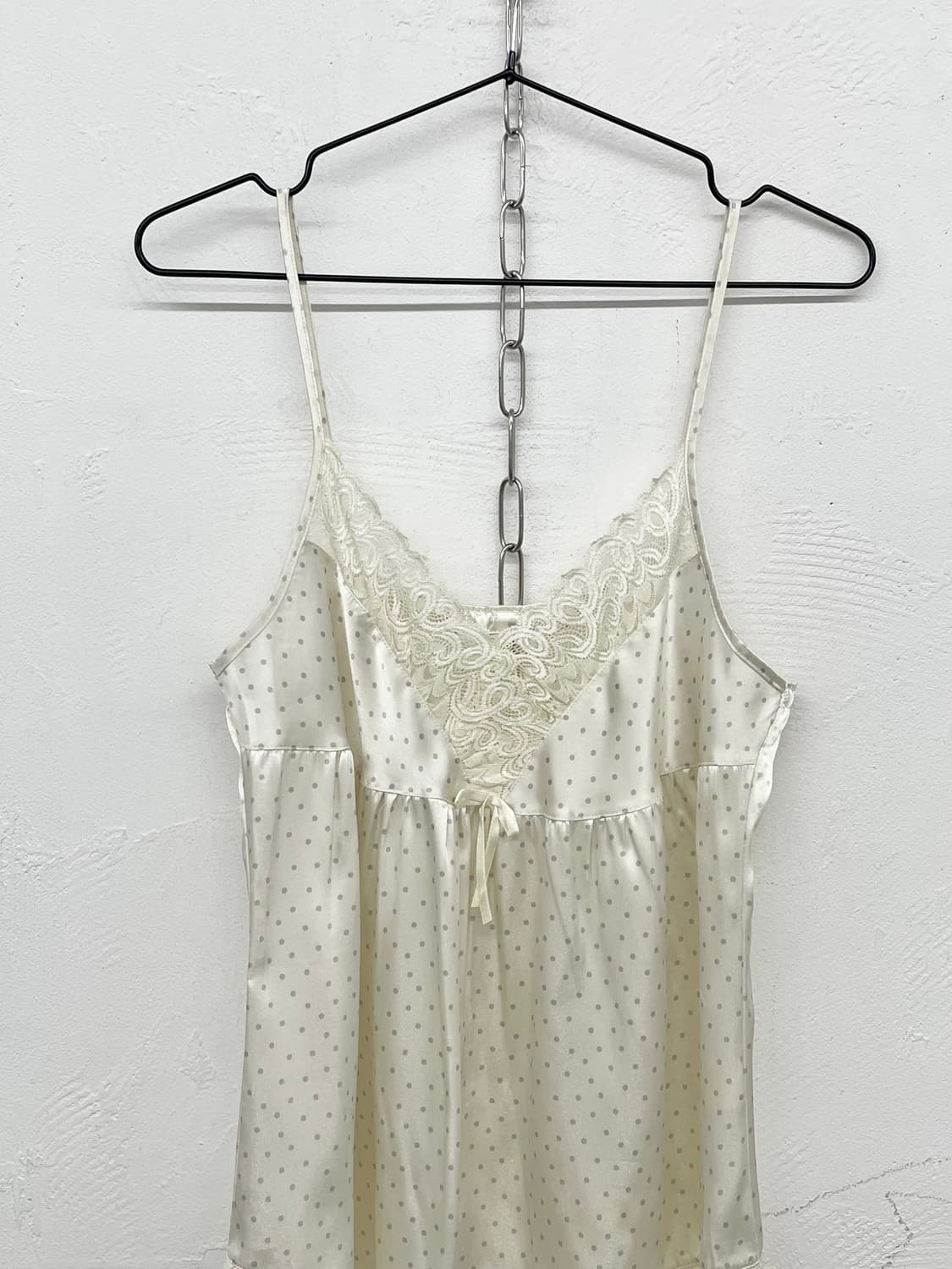 도트 새틴 레이스 슬립 상품이미지5