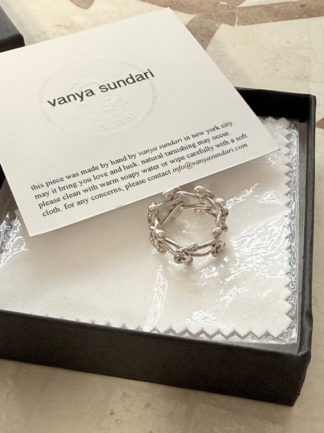 vanya sundari link ring (skinny) 상품이미지1