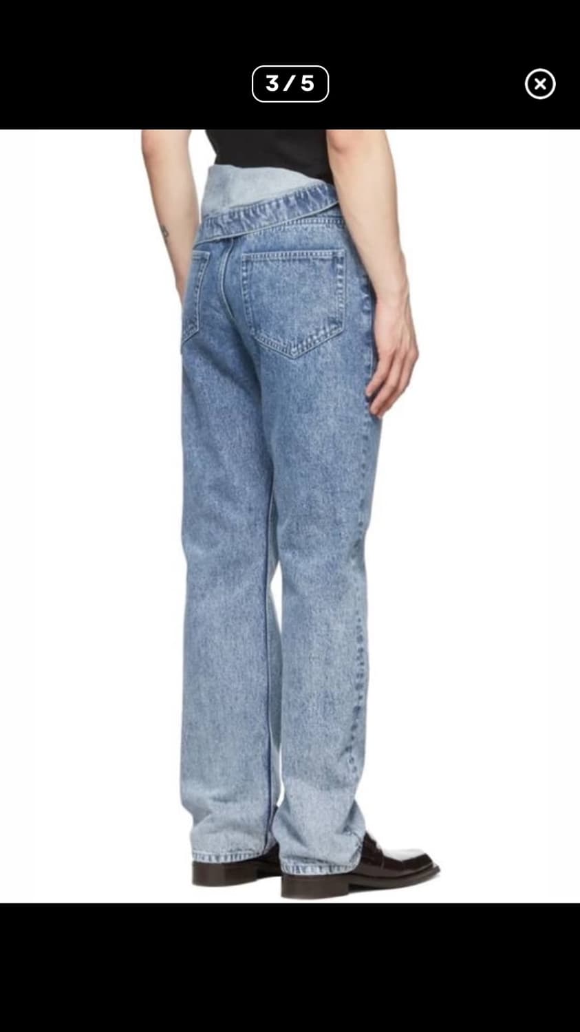 Y/project 비대칭 데님 상품이미지3