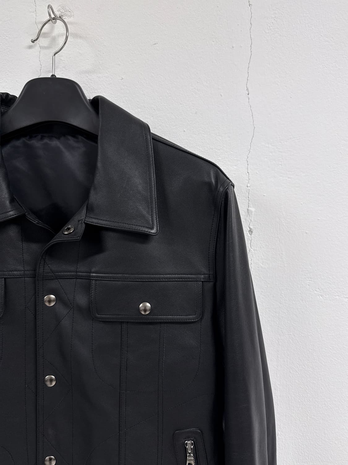 [N][110]이태리 나파 램스킨 트러커 자켓 상품이미지2