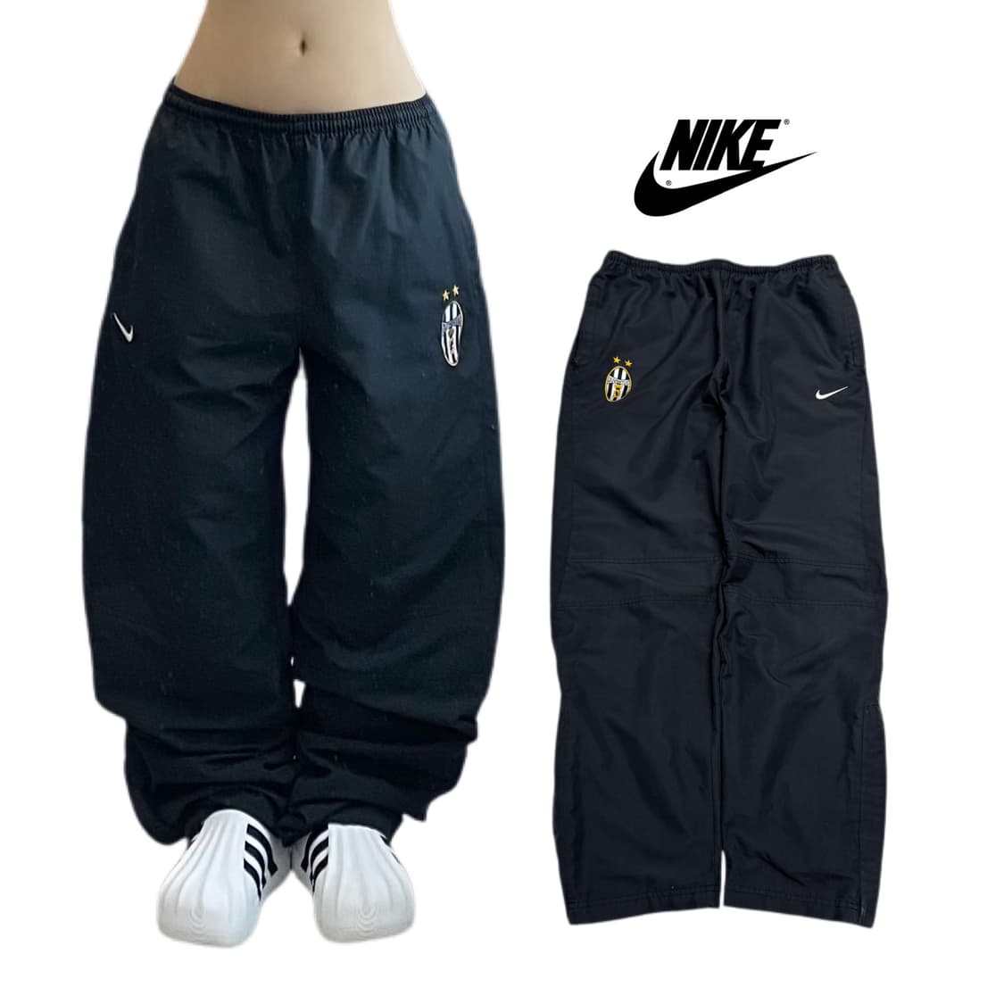나이키 00s 유벤투스 스우시 올드스쿨 바람막이 트랙팬츠 상품이미지1