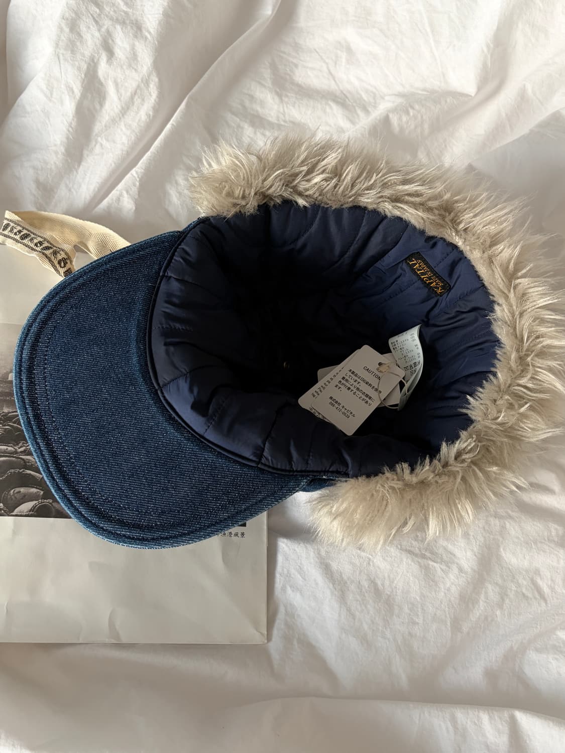 캐피탈 11.5온즈 데님 런드리 헌터 캡 인디고 상품이미지2