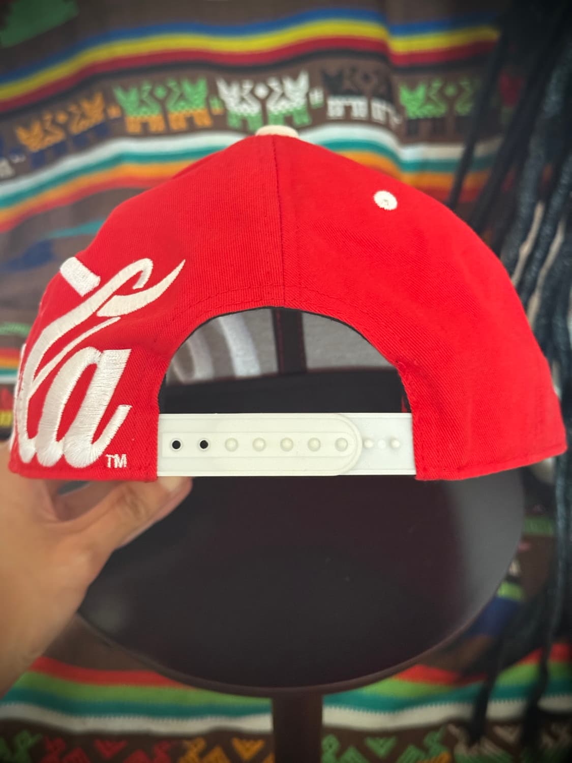 Red Coca Cola Embroidered Snapback 상품이미지6