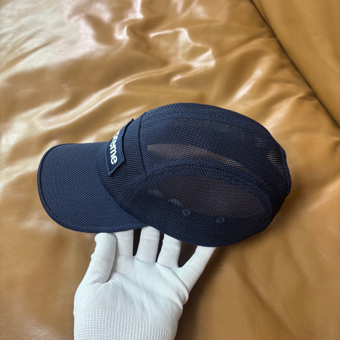 슈프림 캠프캡 모자 박스로고 23ss 메쉬 코듀라 네이비 상품이미지6