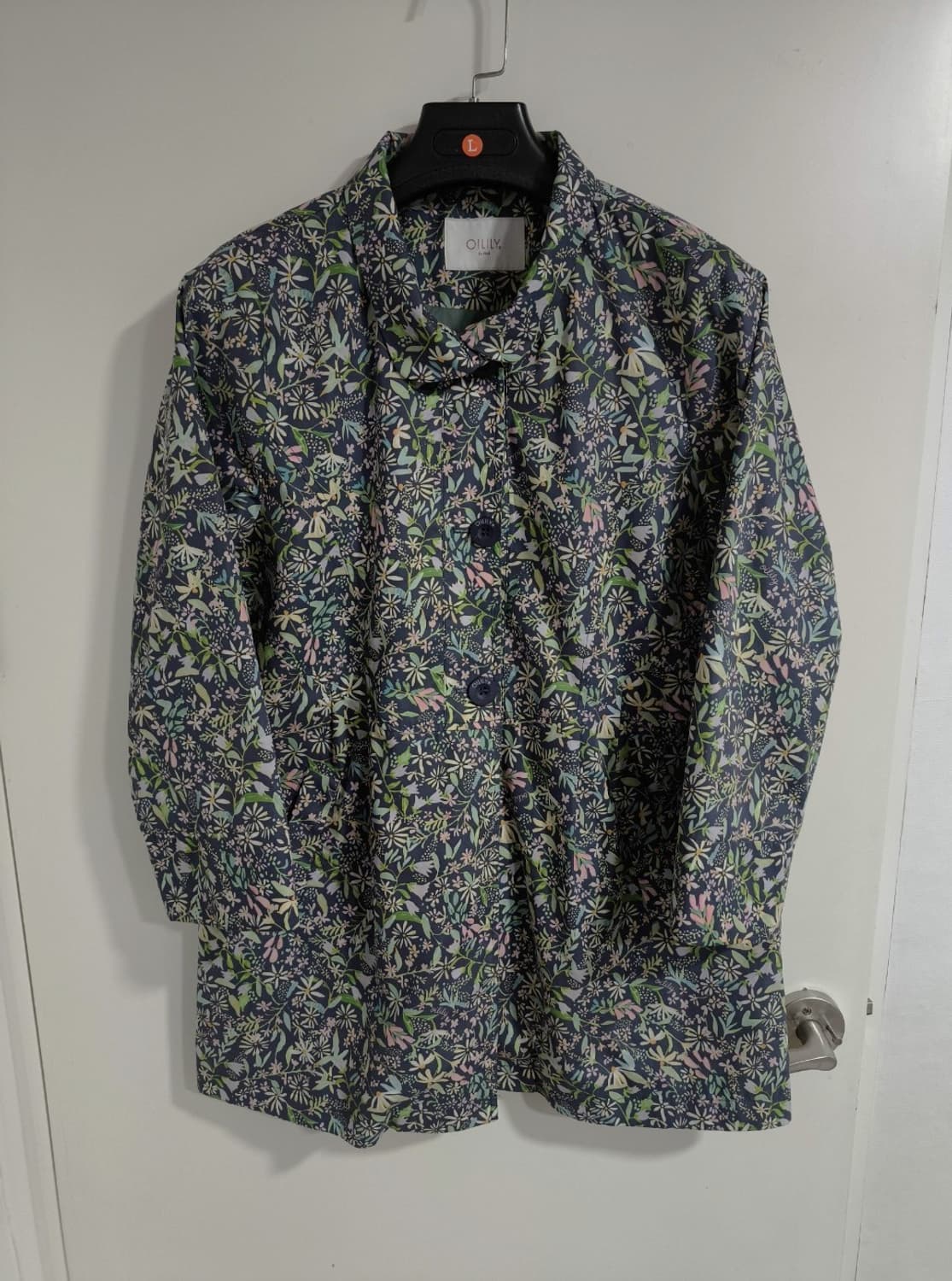 오일릴리 플라워 프린팅 코트 봄자켓 상품이미지1