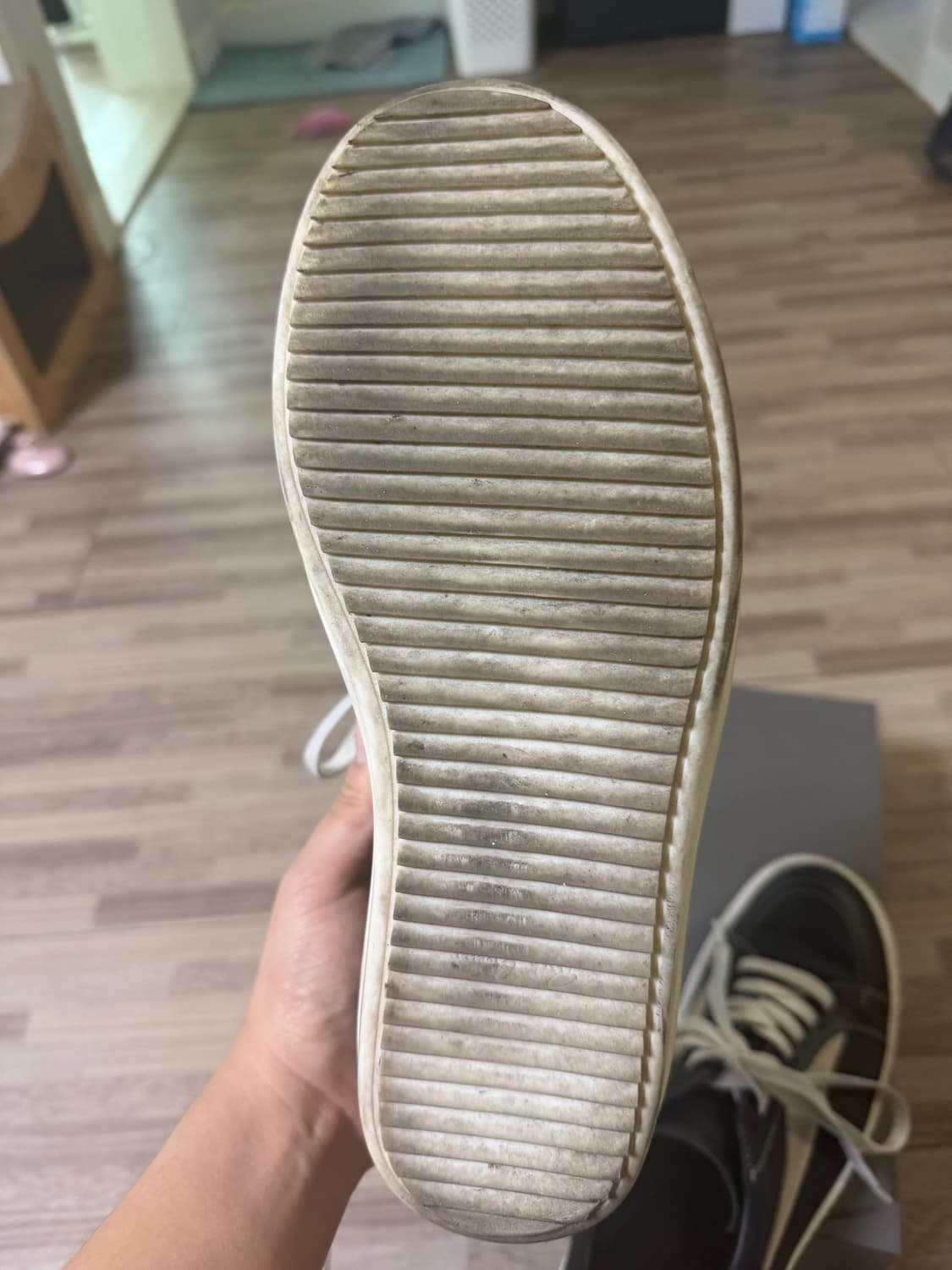 릭오웬스 포터빌 빈티지 스니커브 다크 더스트 밀크 42 상품이미지3