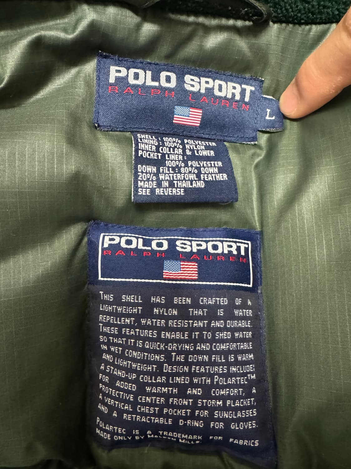 폴로스포츠(POLO SPORT) 다운패딩  (size - L) 상품이미지3