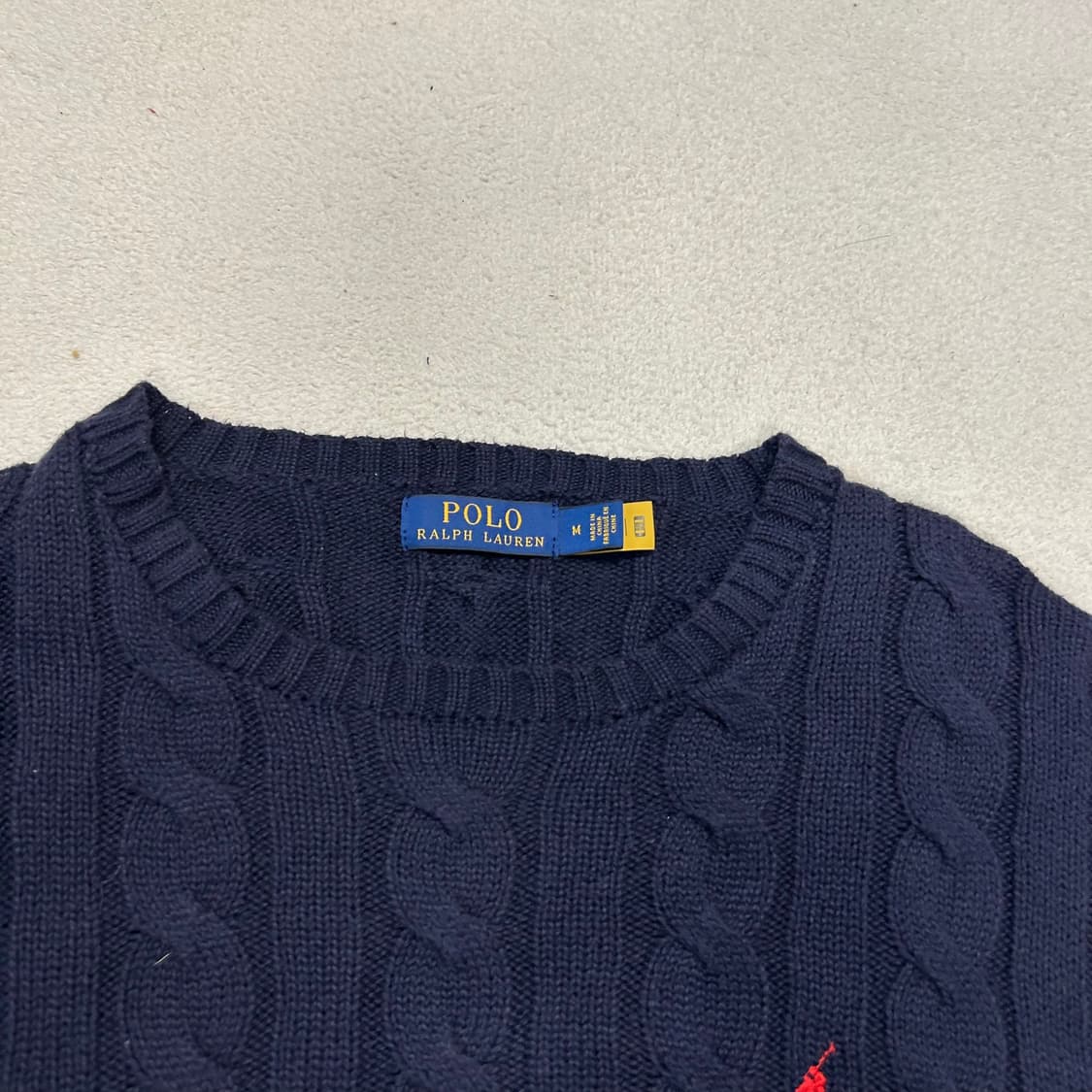 Polo Navy Cable Knit 상품이미지6