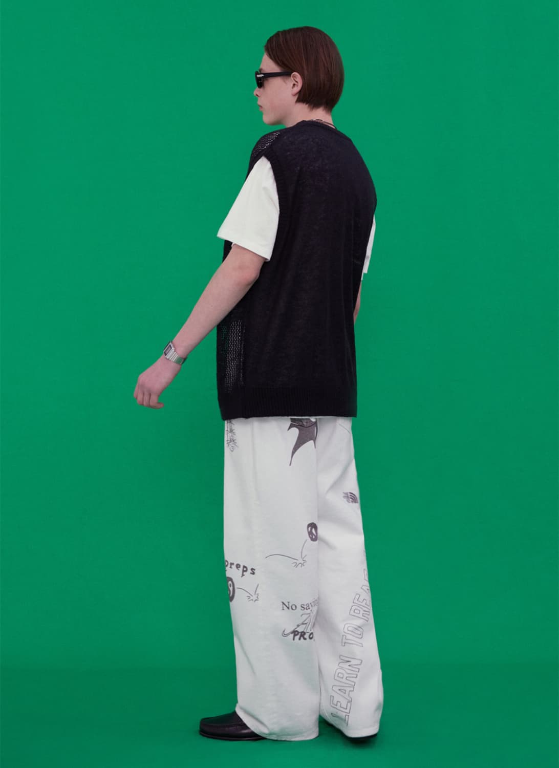 비바스튜디오 니트 베스트 블랙 XL 상품이미지3