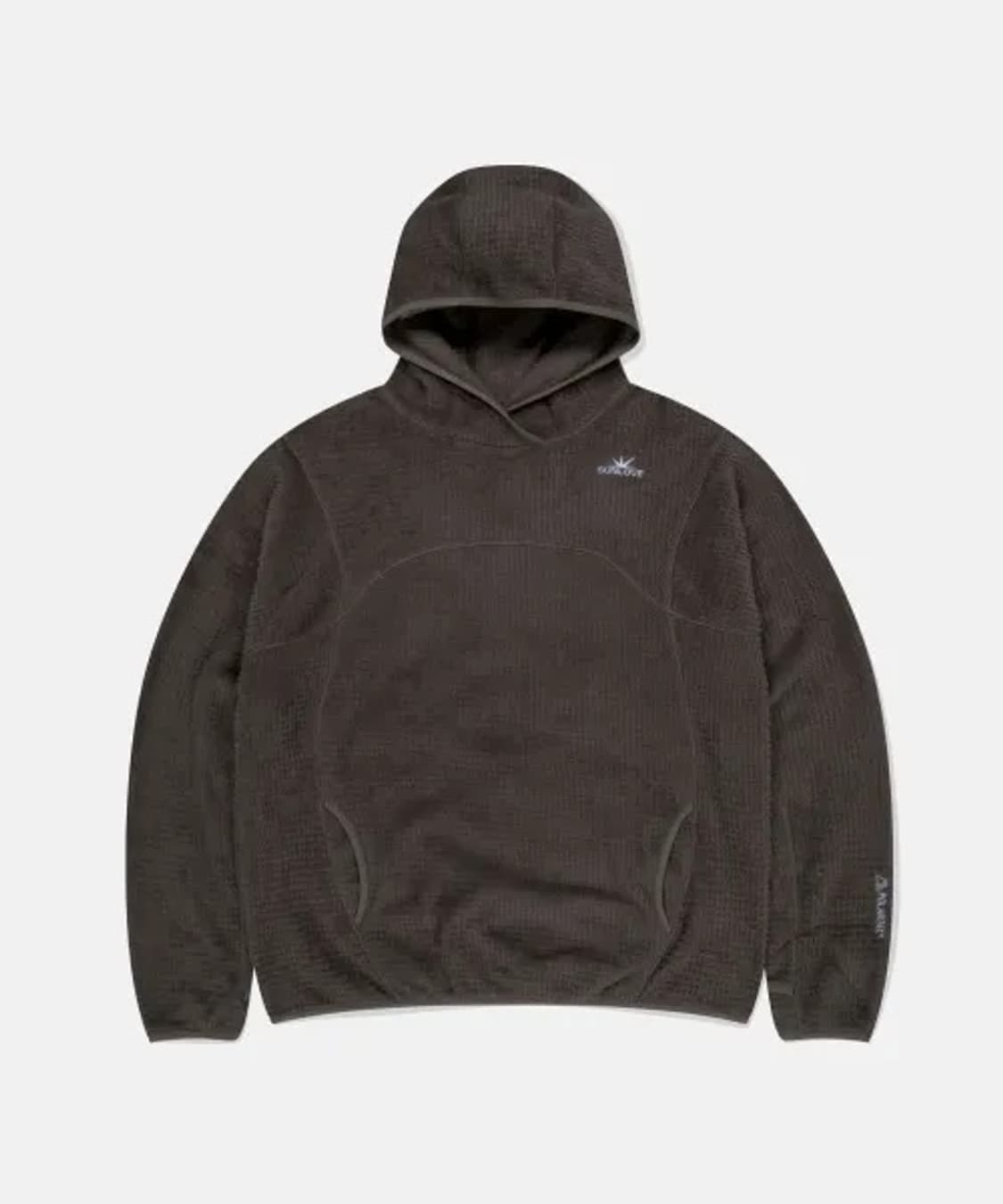 Sunlove 썬러브 폴라텍 후드티 브라운 상품이미지1