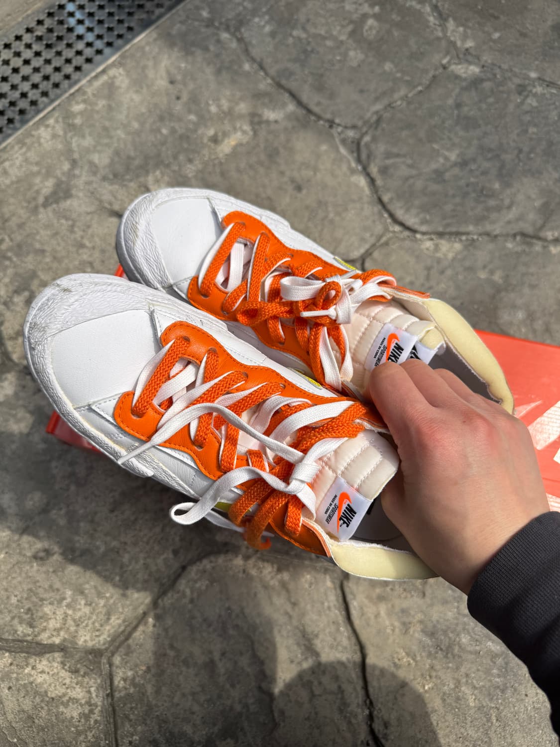 나이키 x 사카이 블레이저 로우 마그마 오렌지 상품이미지3