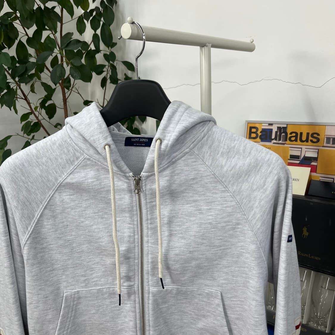 세인트제임스 하트 엘보우 패치 후드집업 M  상품이미지2