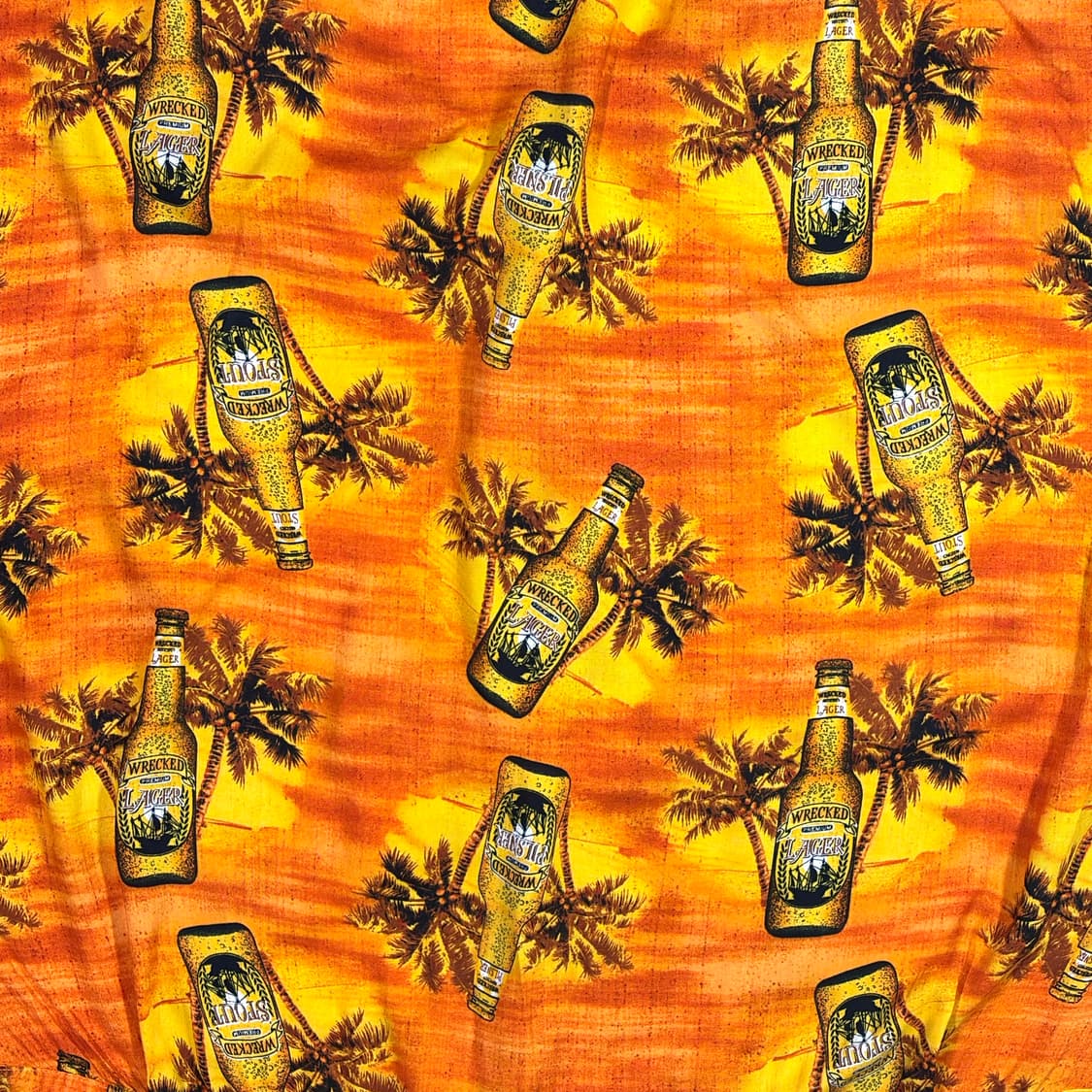 GEORGE 오렌지 비어보틀 하와이안셔츠 XL 상품이미지7