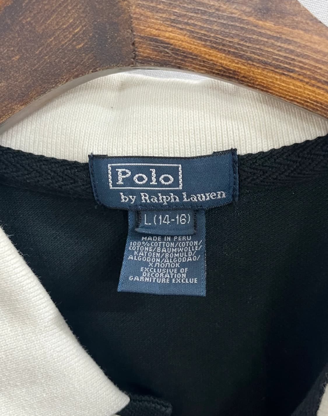 정품 폴로랄프로렌 그린/옐로우포니 카라 반팔티 L 상품이미지5