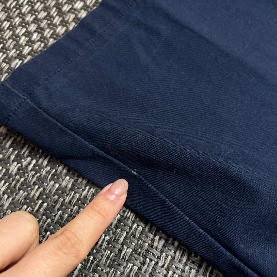 (34) 헤지스 네이비 코튼 팬츠 84 상품이미지4