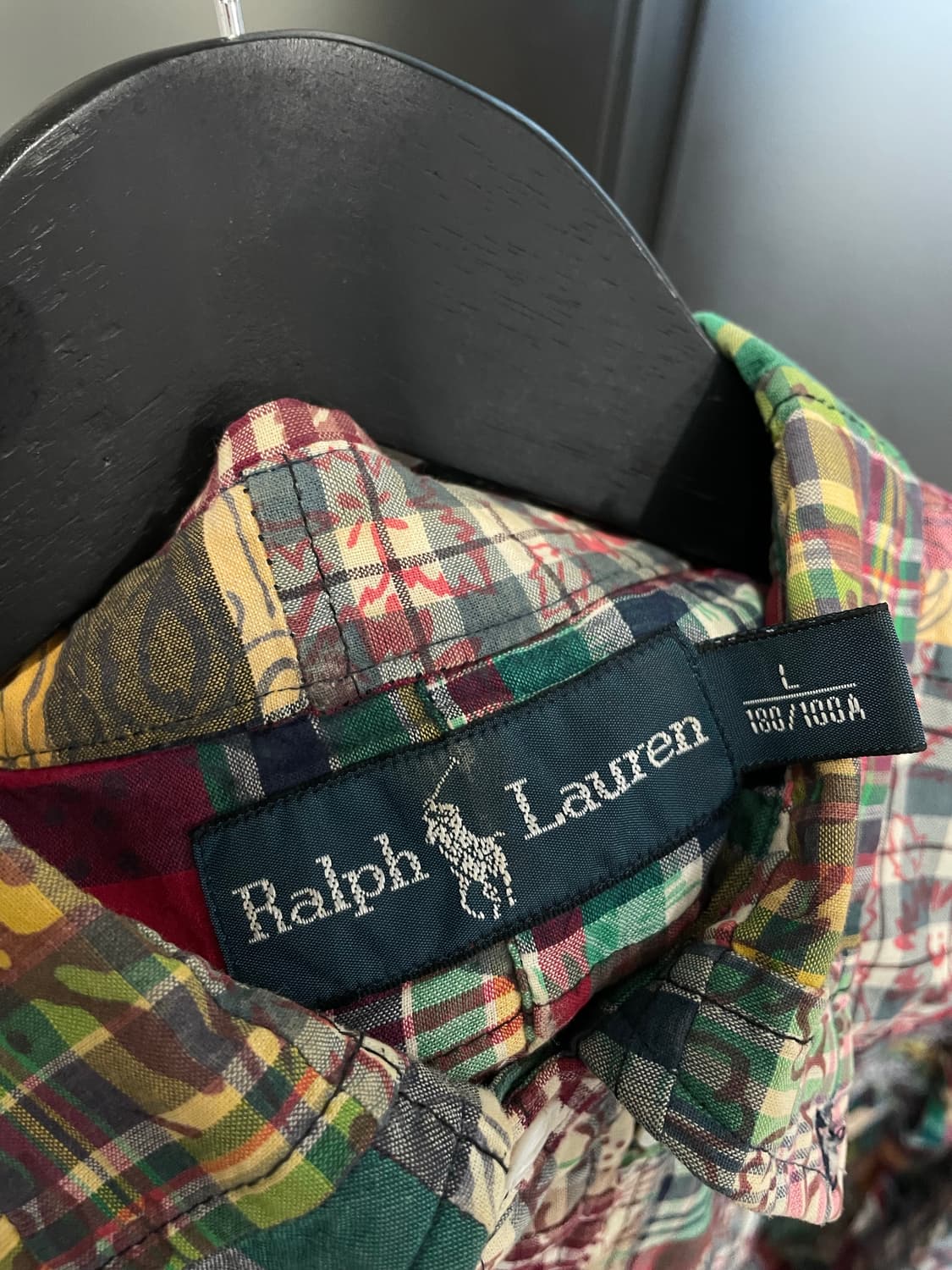 (L) 폴로 랄프로렌 플로랄 마드라스 패치워크 셔츠 상품이미지4