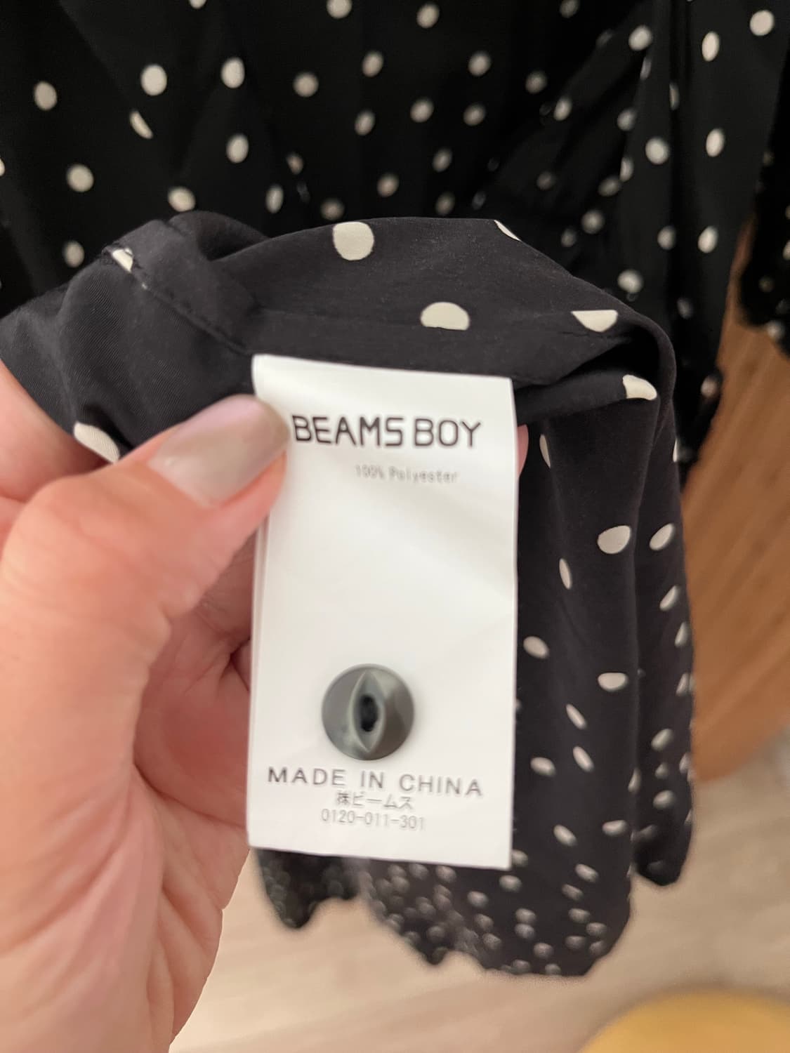 BEAMS BOY 폴카 도트 랩 드레스 상품이미지7