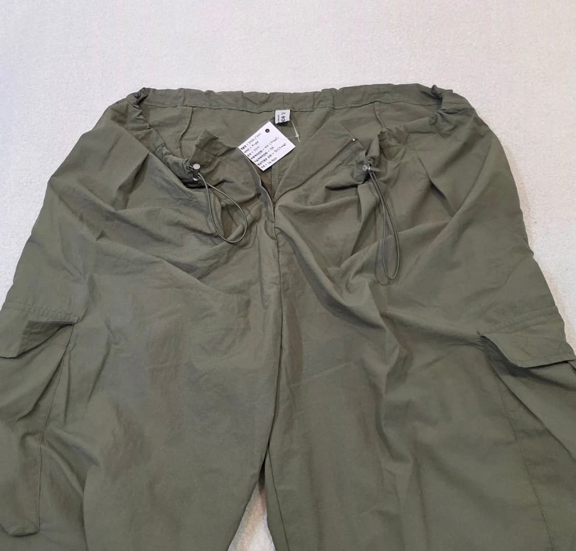 나일론 와이드 카고 바지 (조임쇠밴딩) 상품이미지3