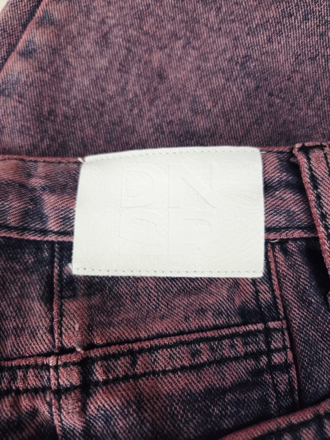 디앤에스알(DNSR) 커브드 와이드 데님 퍼플_L 상품이미지7