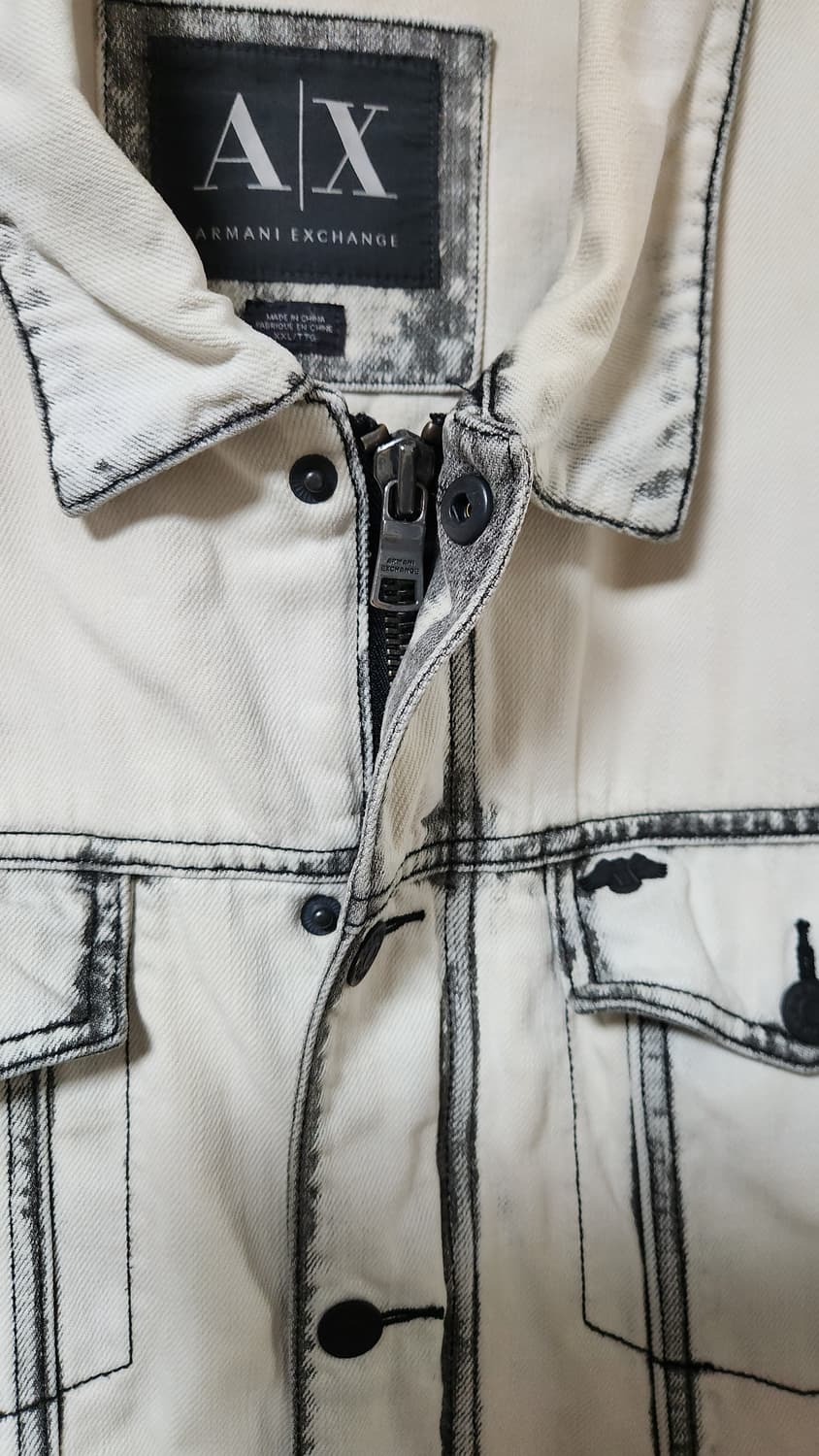 ARMANI EXCHANGE MOTO TRUCKER JACKET 2XL  상품이미지5