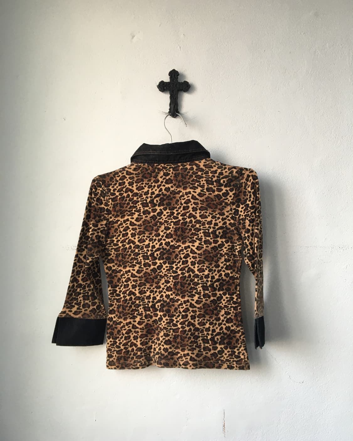 Lace up point leopard pattern pk 상품이미지3