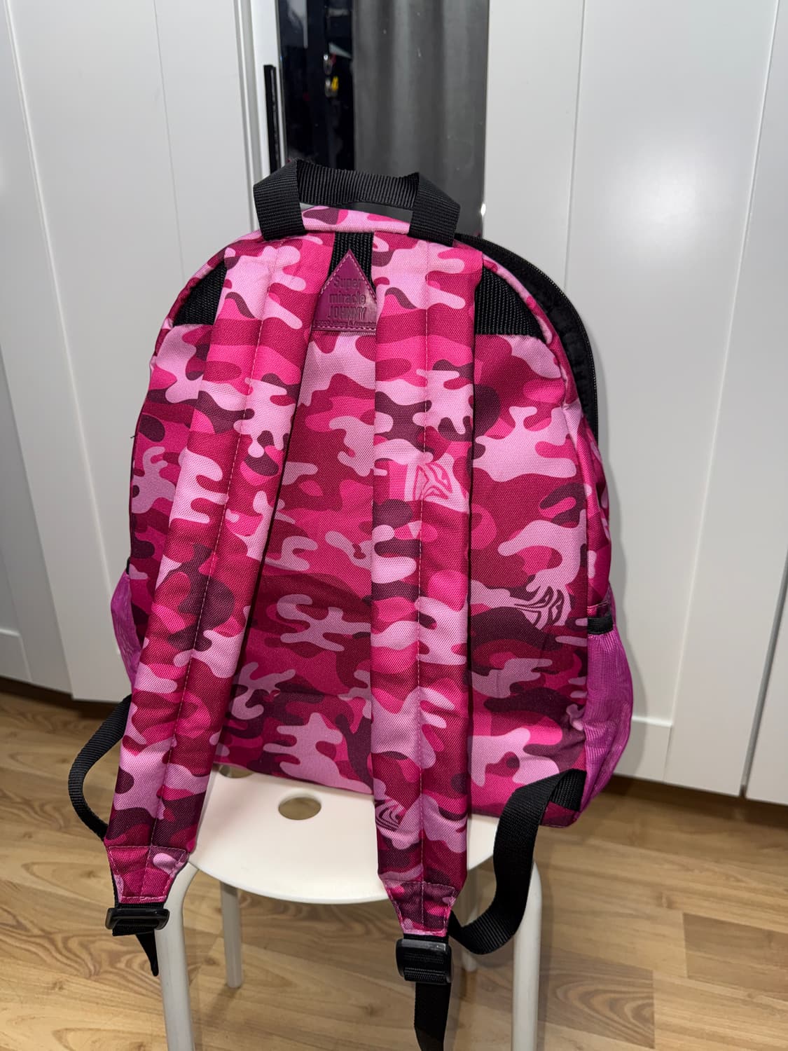 일본 빈티지 핑크 카모 가방 백팩 상품이미지2