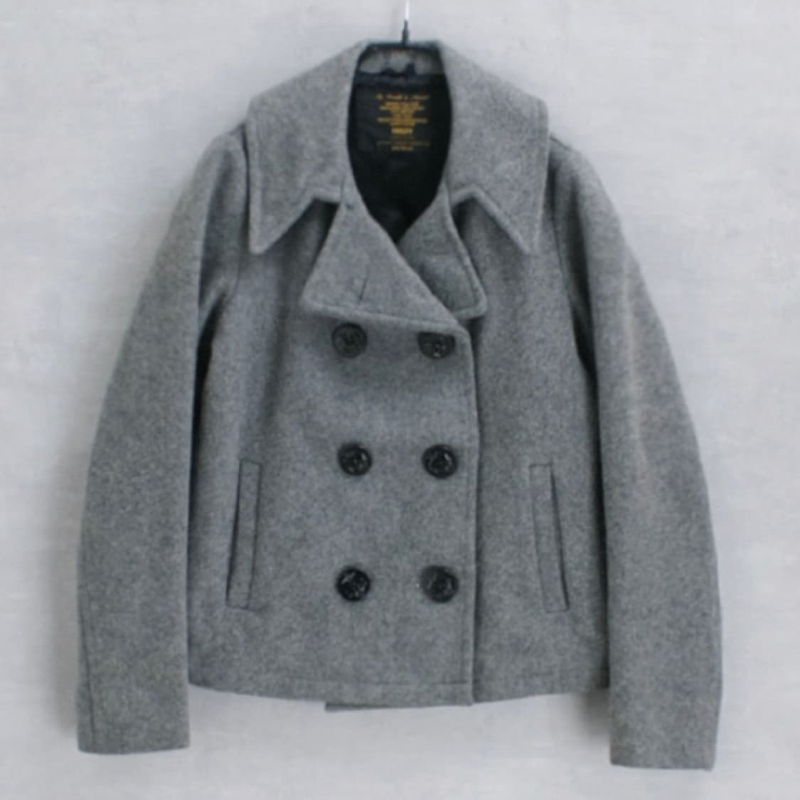 fidelity 그레이 울 혼방 숏코트 피코트 상품이미지1