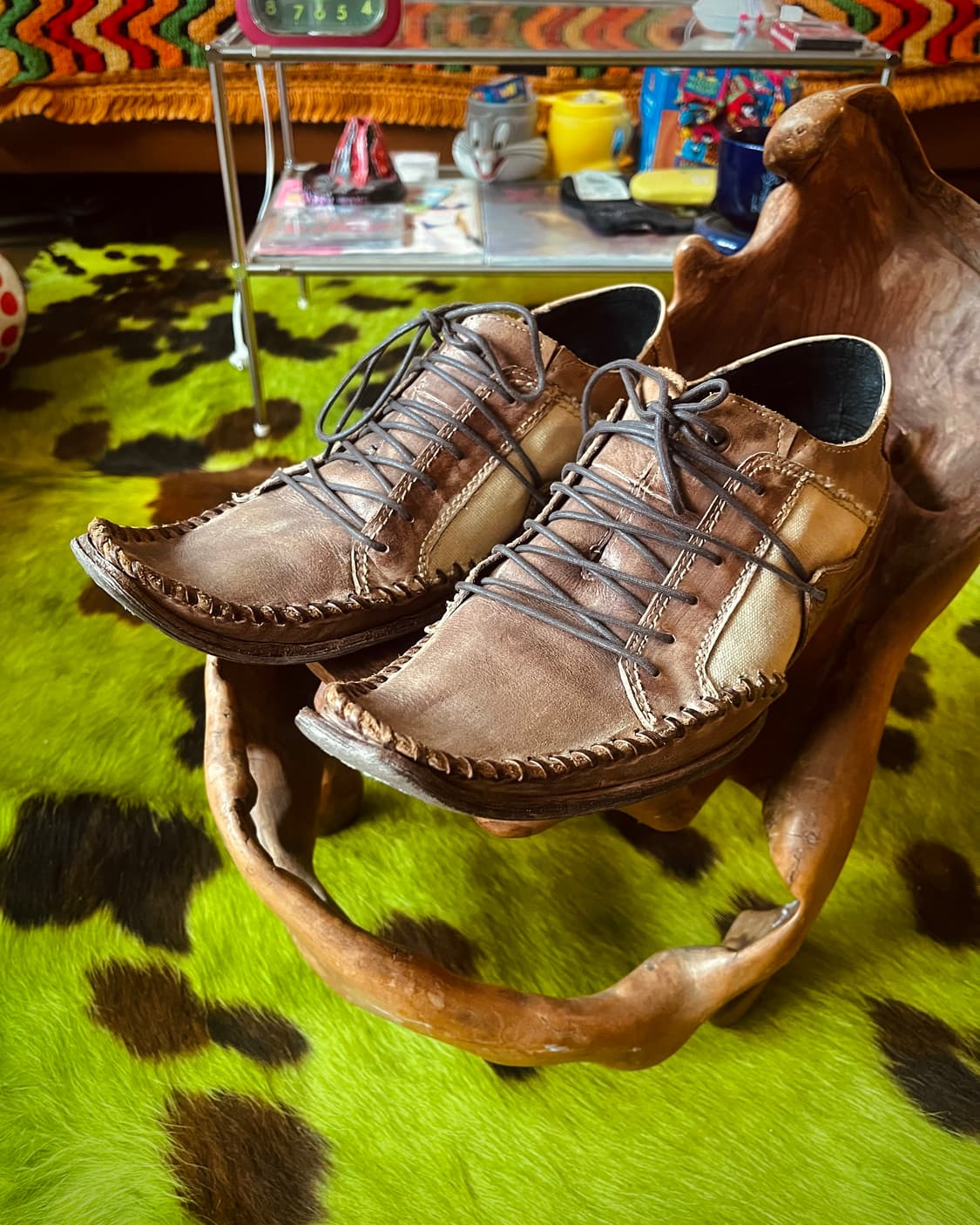 Whoop de doo Upturned-Toe Leather Shoes 상품이미지2