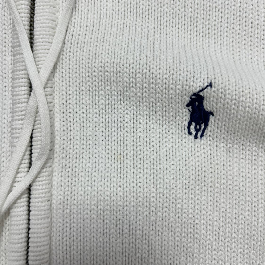 폴로 우먼스 코튼 니트 후드집업(S) 상품이미지2