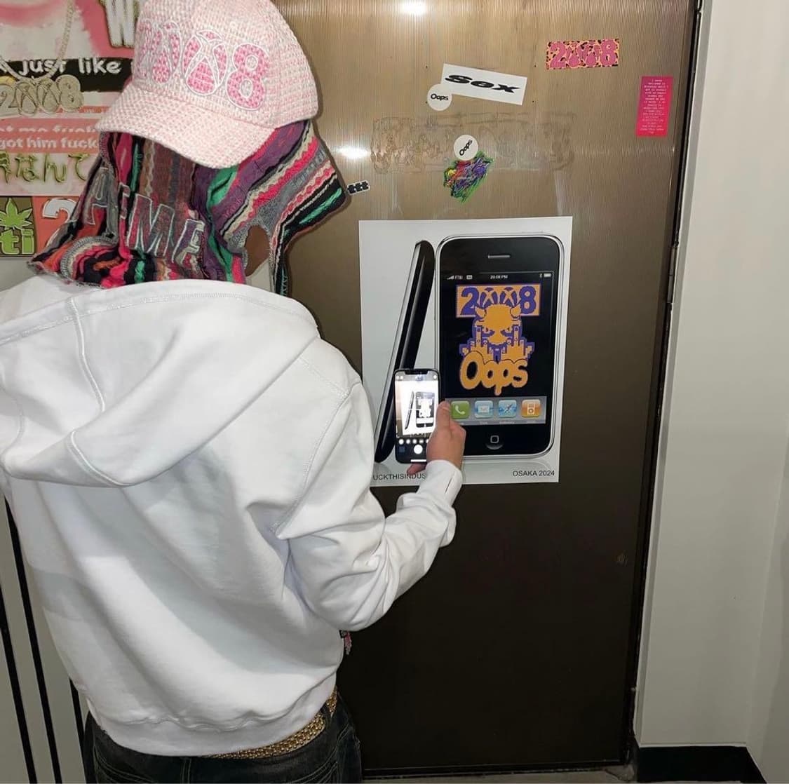 fuck this industry 2008 흰색 후드집업 L 상품이미지6