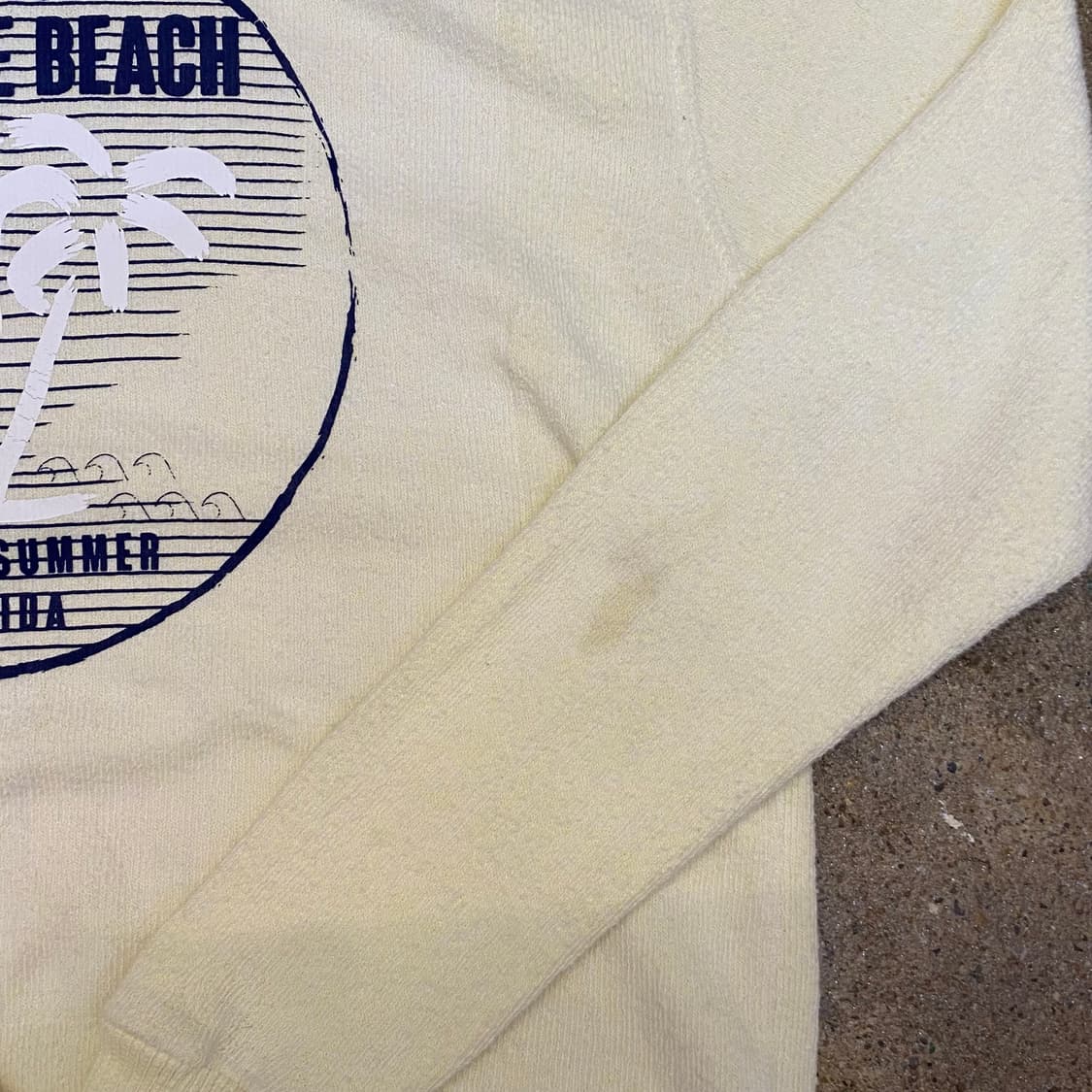 미국 빈티지 비치 프린팅 니트 맨투맨 상품이미지4