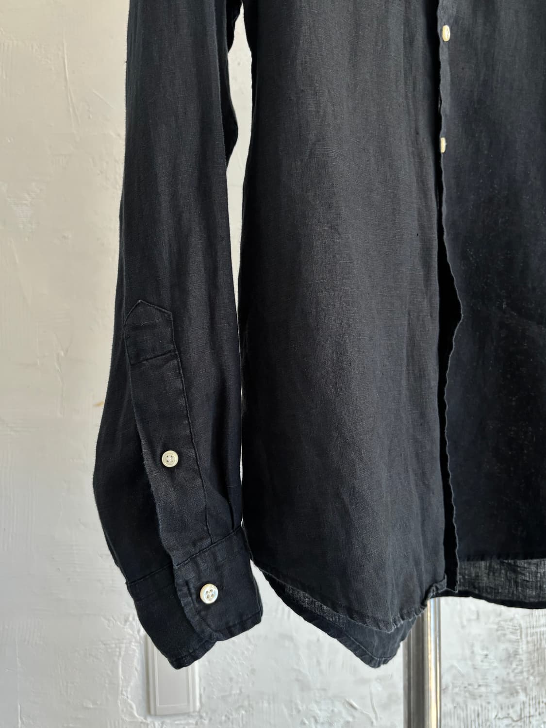 Polo 폴로 랄프로렌 QR신형 블랙컬러 클래식 핏 린넨 셔츠 상품이미지4