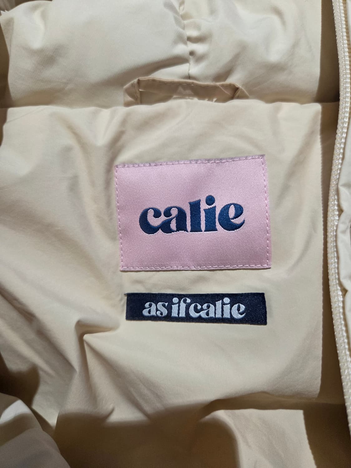 에즈이프캘리 아이보리 베이지 패딩 상품이미지7