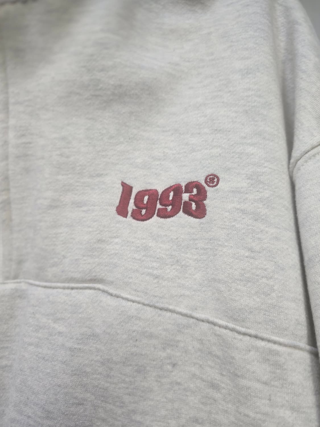 1993스튜디오 반집업 맨투맨 L 오트밀 .초록색 상품이미지4